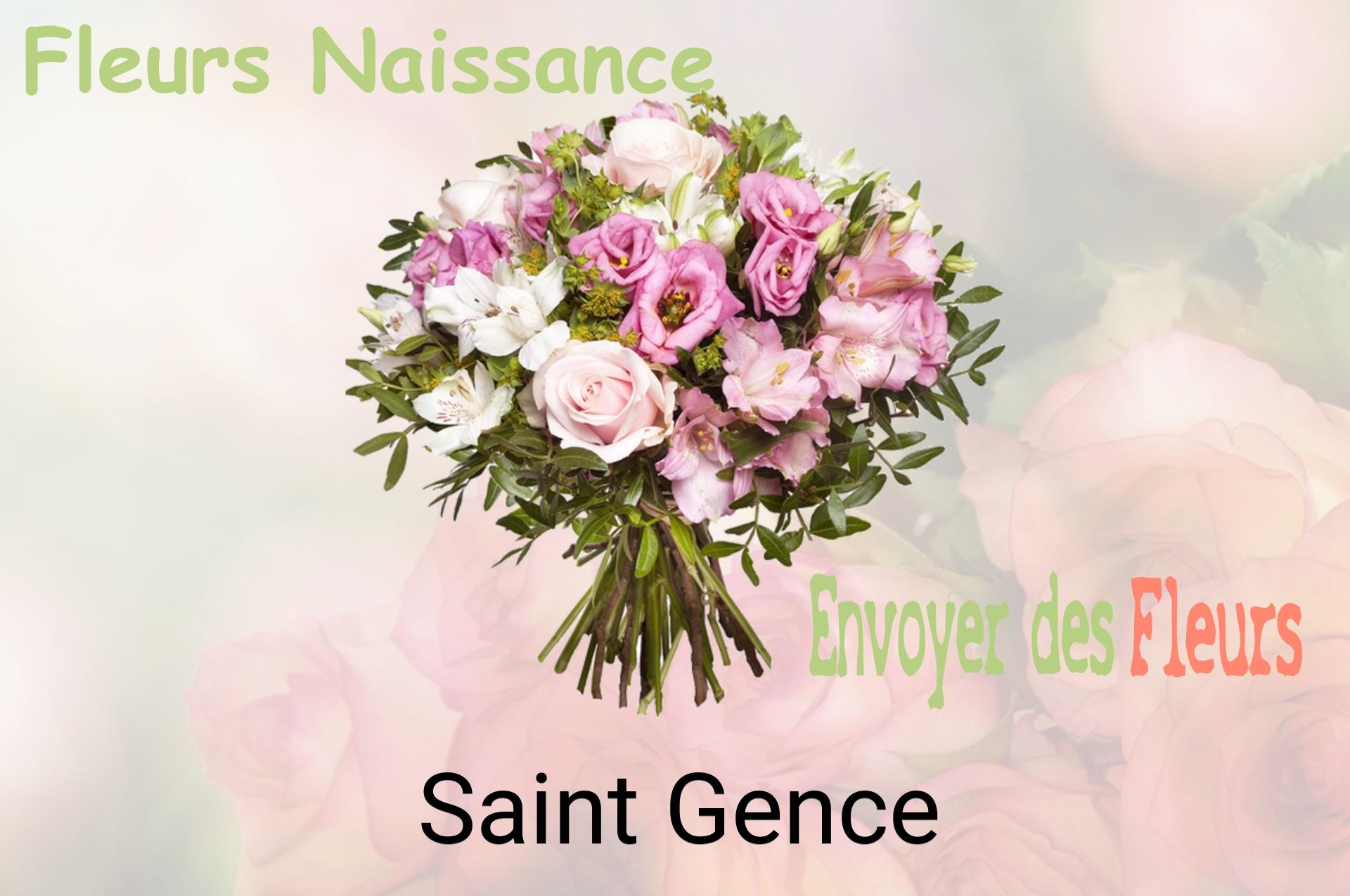 Bouquet de fleurs de naissance livré à Saint-Gence
